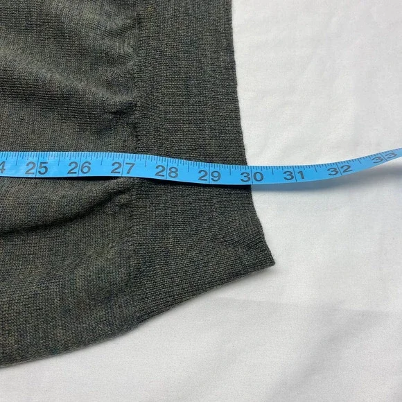 Bridges Men's 100% Fine Merino Wool Long Sleeve Henley Green Size XL - Picture 8 of 8